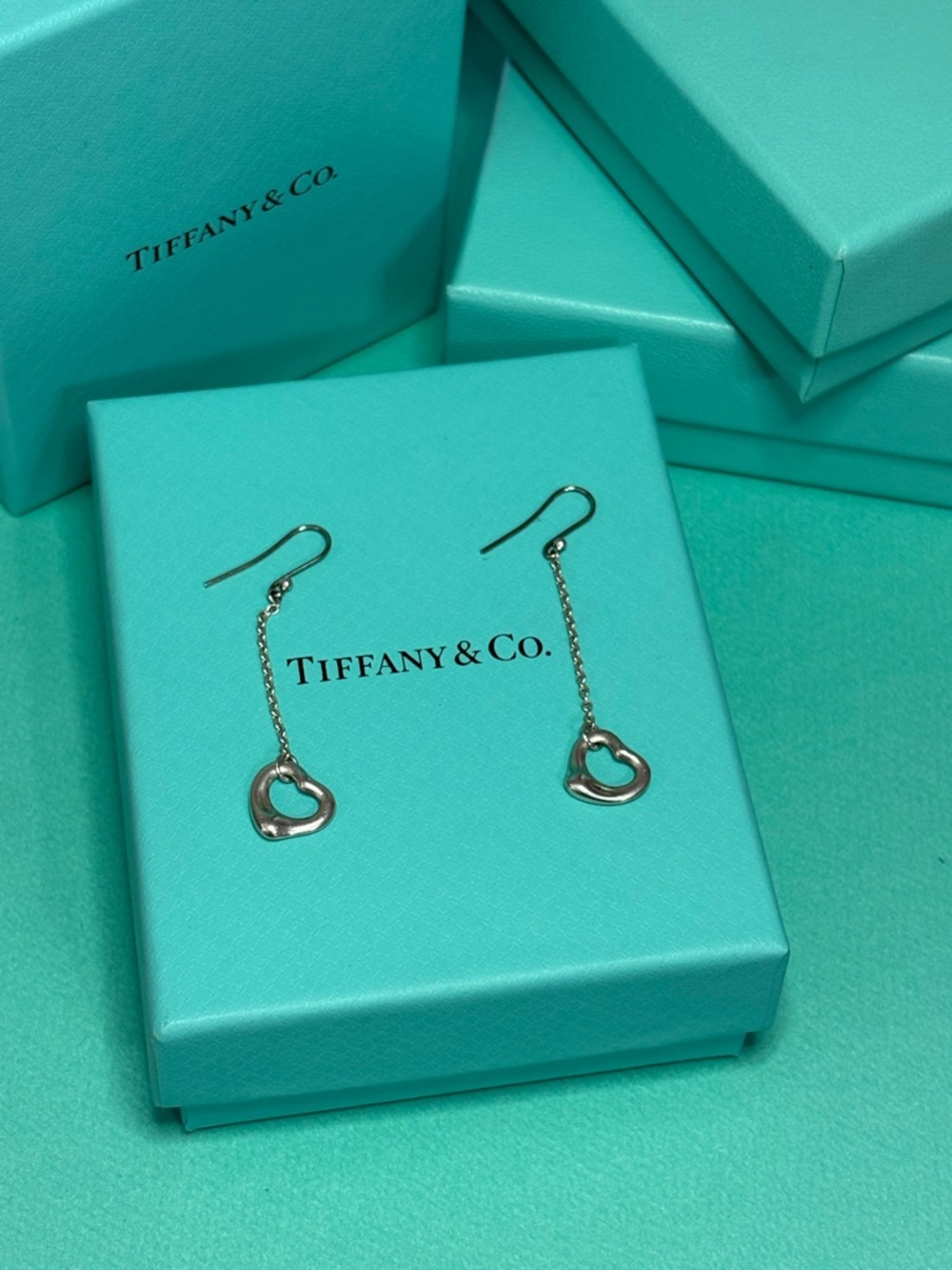 Tiffany & Co. Elsa Peretti Open Heart Drop Earrings
